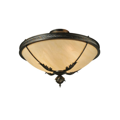 Meyda Tiffany Hoja 4 Light 30" Wide Semi-Flush Bowl Ceiling Fixture