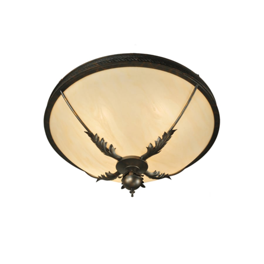 Meyda Tiffany Hoja 4 Light 30" Wide Semi-Flush Bowl Ceiling Fixture