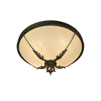 Meyda Tiffany Hoja 4 Light 30" Wide Semi-Flush Bowl Ceiling Fixture