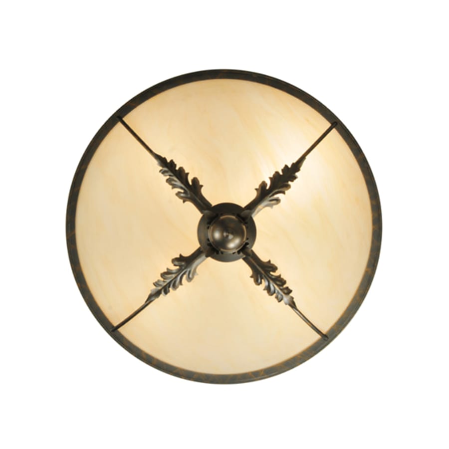 Meyda Tiffany Hoja 4 Light 30" Wide Semi-Flush Bowl Ceiling Fixture