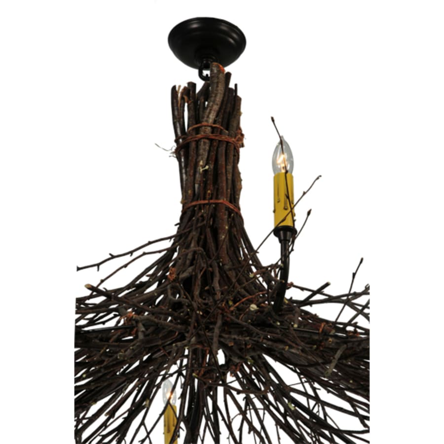 Meyda Tiffany Twigs 6 Light 48" Wide Taper Candle Style Chandelier