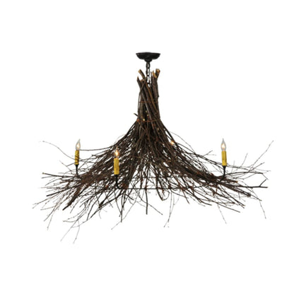 Meyda Tiffany Twigs 4 Light 48" Wide Taper Candle Style Chandelier