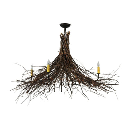 Meyda Tiffany Twigs 4 Light 48" Wide Taper Candle Style Chandelier