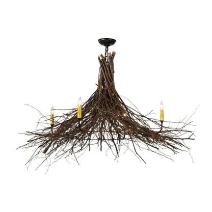 Meyda Tiffany Twigs 4 Light 48" Wide Taper Candle Style Chandelier