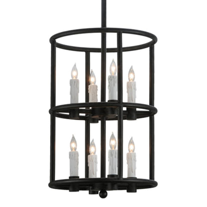 Meyda Tiffany Cilindro Air 8 Light 16" Wide Taper Candle Pendant
