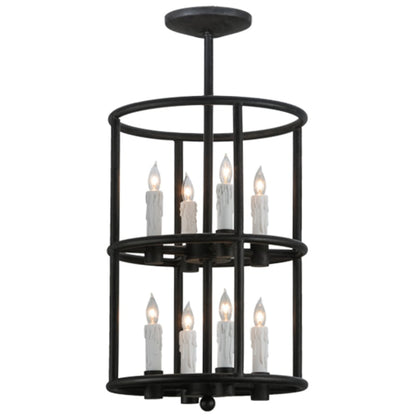 Meyda Tiffany Cilindro Air 8 Light 16" Wide Taper Candle Pendant