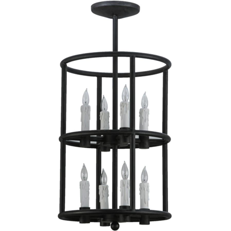 Meyda Tiffany Cilindro Air 8 Light 16" Wide Taper Candle Pendant