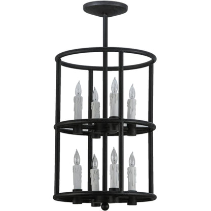 Meyda Tiffany Cilindro Air 8 Light 16" Wide Taper Candle Pendant