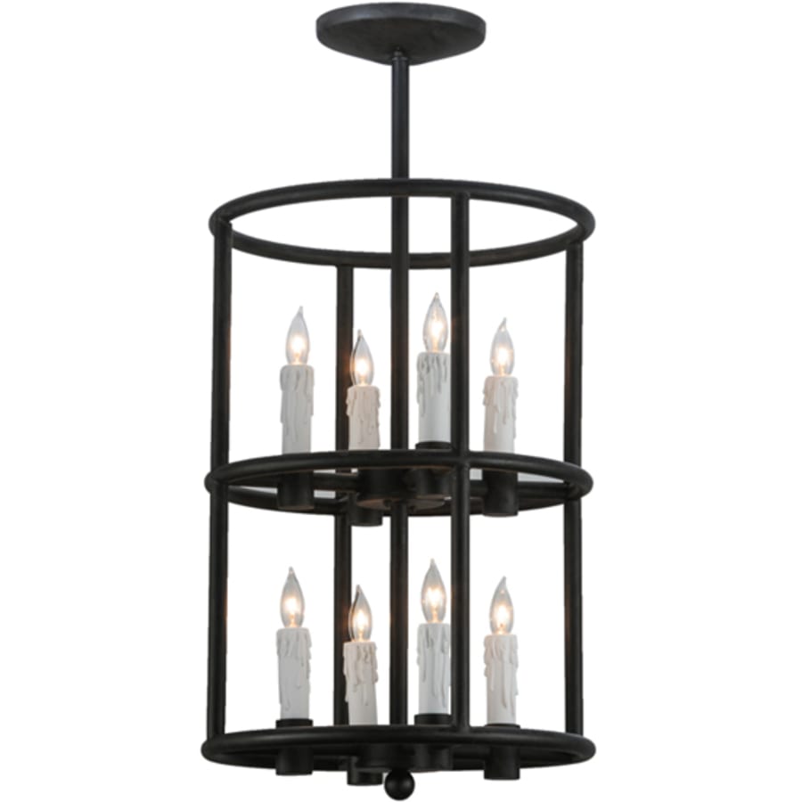 Meyda Tiffany Cilindro Air 8 Light 16" Wide Taper Candle Pendant