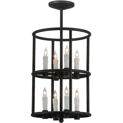 Meyda Tiffany Cilindro Air 8 Light 16" Wide Taper Candle Pendant