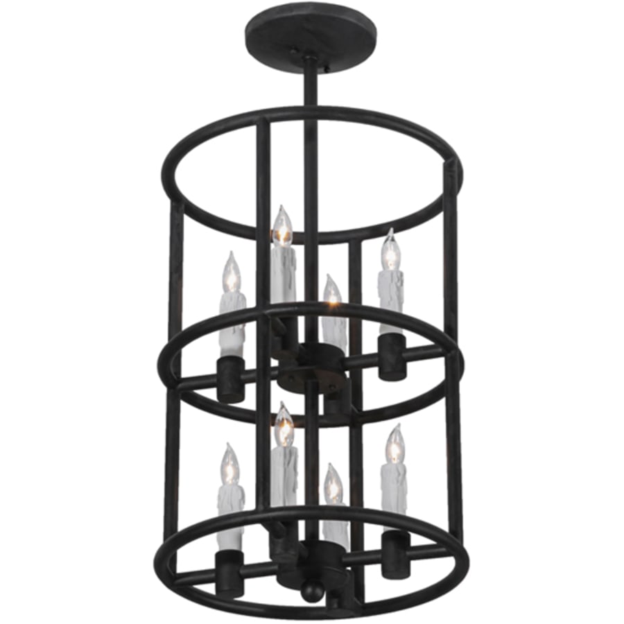 Meyda Tiffany Cilindro Air 8 Light 16" Wide Taper Candle Pendant