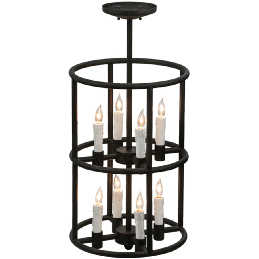 Meyda Tiffany Cilindro Air 8 Light 16" Wide Taper Candle Pendant