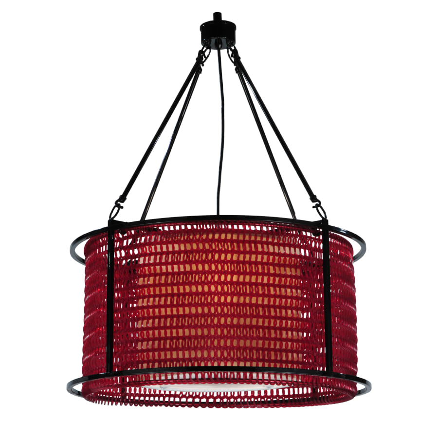 Meyda Tiffany 24" W Maille Drum Pendant