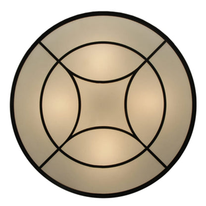 Meyda Tiffany Revival Deco Cilindro 4 Light 36" Wide Semi-Flush Drum Ceiling Fixture