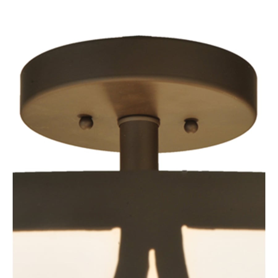 Meyda Tiffany Revival Deco Cilindro 4 Light 36" Wide Semi-Flush Drum Ceiling Fixture