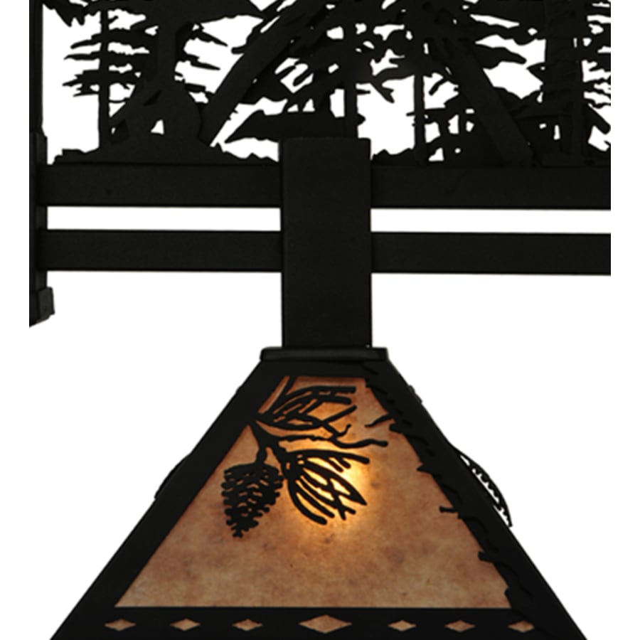 Meyda Tiffany Tall Pines 4 Light 60" Wide Linear Pendant