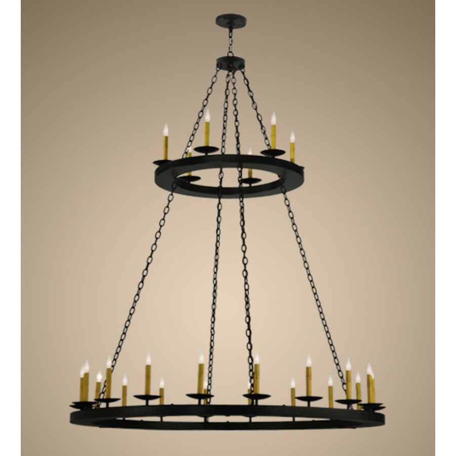 Meyda Tiffany Loxley 24 Light 61" Wide Taper Candle Style Chandelier