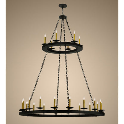 Meyda Tiffany Loxley 24 Light 61" Wide Taper Candle Style Chandelier