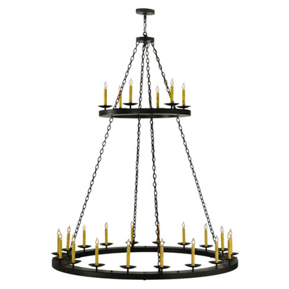 Meyda Tiffany Loxley 24 Light 61" Wide Taper Candle Style Chandelier