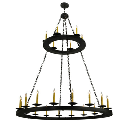 Meyda Tiffany Loxley 24 Light 61" Wide Taper Candle Style Chandelier