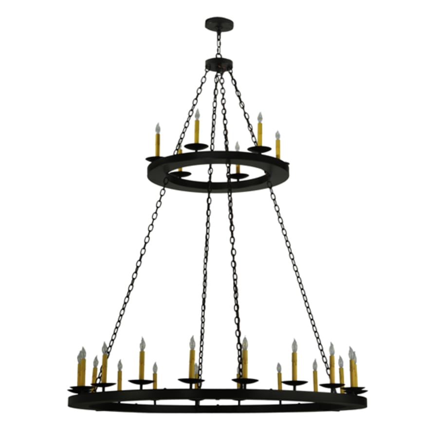 Meyda Tiffany Loxley 24 Light 61" Wide Taper Candle Style Chandelier