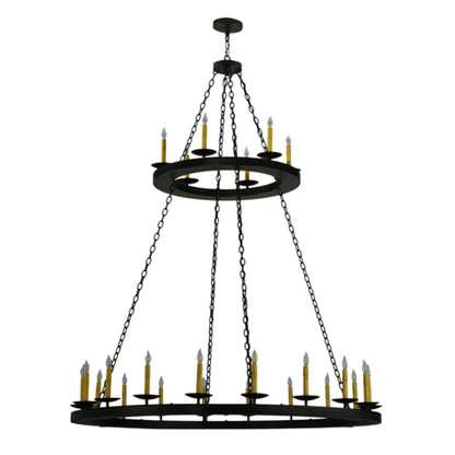 Meyda Tiffany Loxley 24 Light 61" Wide Taper Candle Style Chandelier