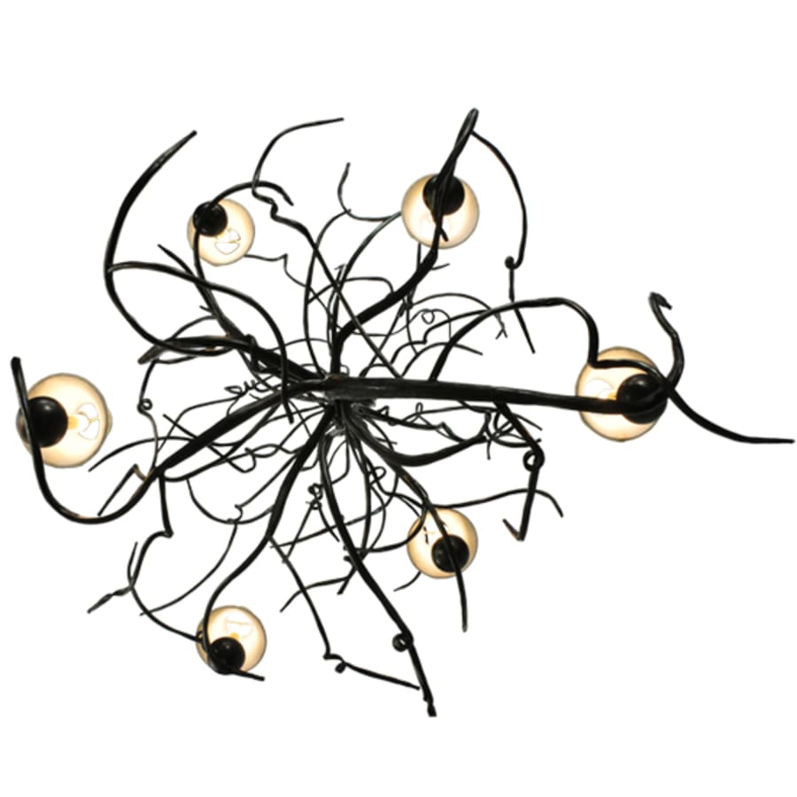 Meyda Tiffany Winter Solstice 6 Light 50" Wide Wrought Iron Chandelier