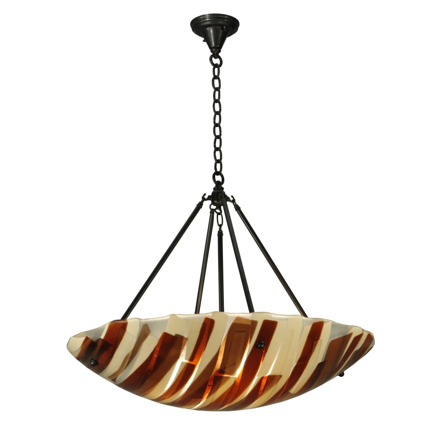 Meyda Tiffany 30.5" W Marina Fused Glass Inverted Pendant