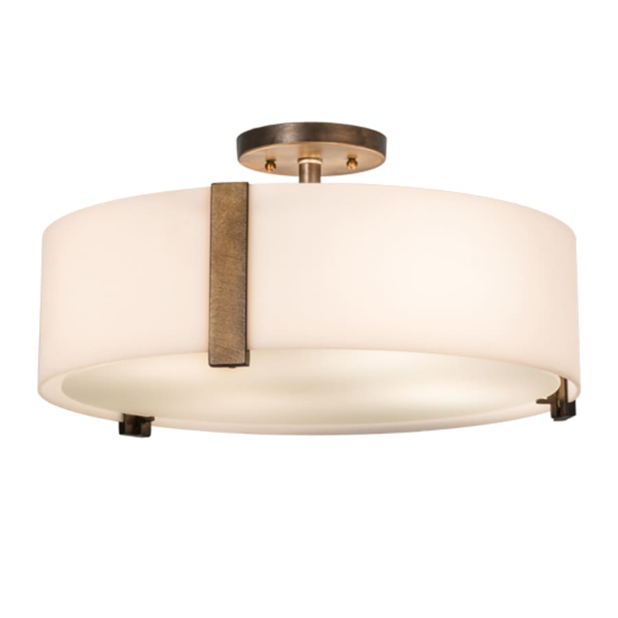 Meyda Tiffany Cilindro Bartel 4 Light 18" Wide Semi-Flush Drum Ceiling Fixture
