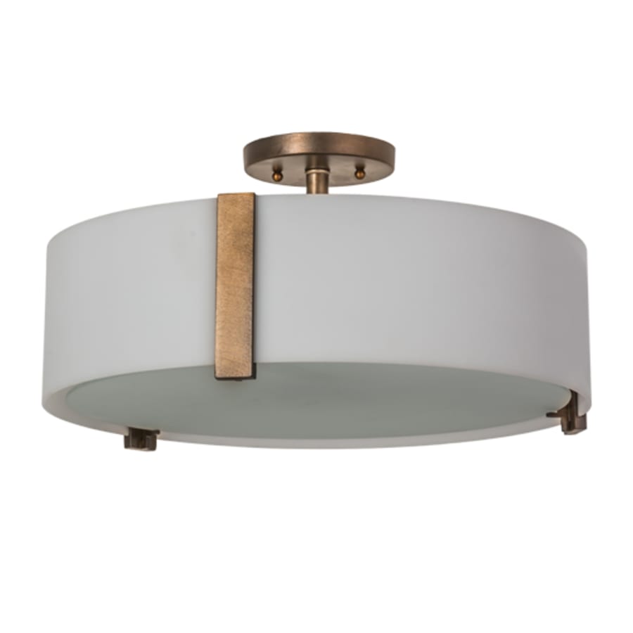 Meyda Tiffany Cilindro Bartel 4 Light 18" Wide Semi-Flush Drum Ceiling Fixture