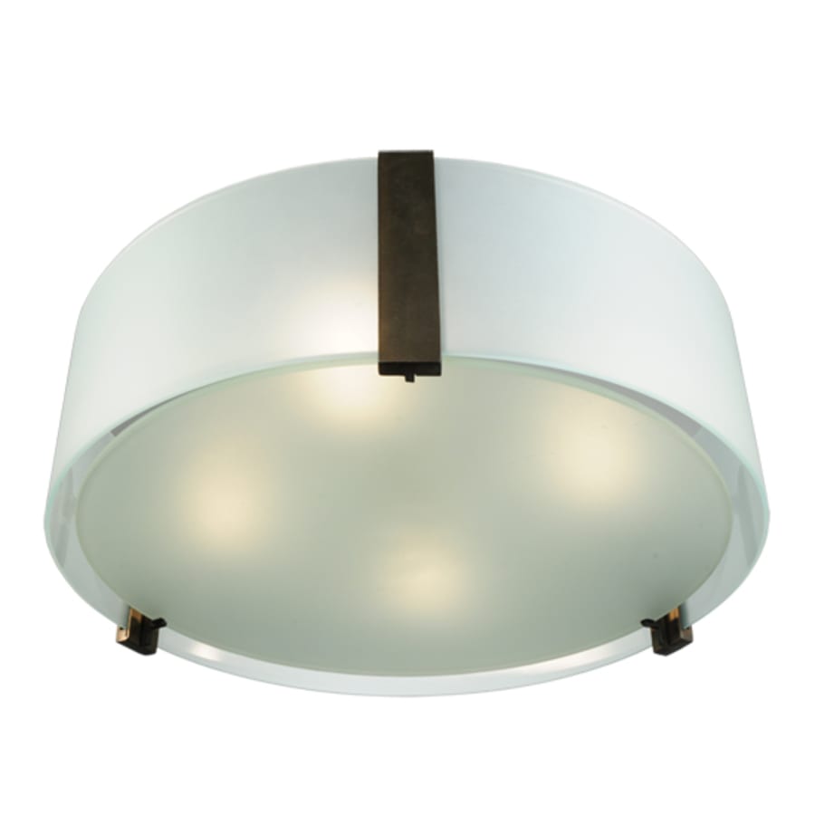 Meyda Tiffany Cilindro Bartel 4 Light 18" Wide Semi-Flush Drum Ceiling Fixture