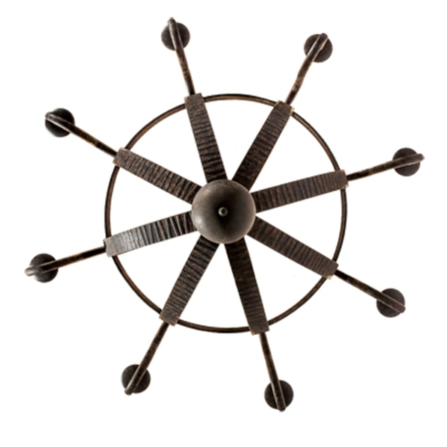 Meyda Tiffany Barrel Stave Madera 8 Light 48" Wide Taper Candle Style Chandelier - Coffee Bean Finish