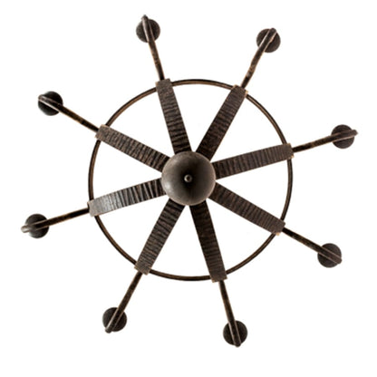 Meyda Tiffany Barrel Stave Madera 8 Light 48" Wide Taper Candle Style Chandelier - Coffee Bean Finish