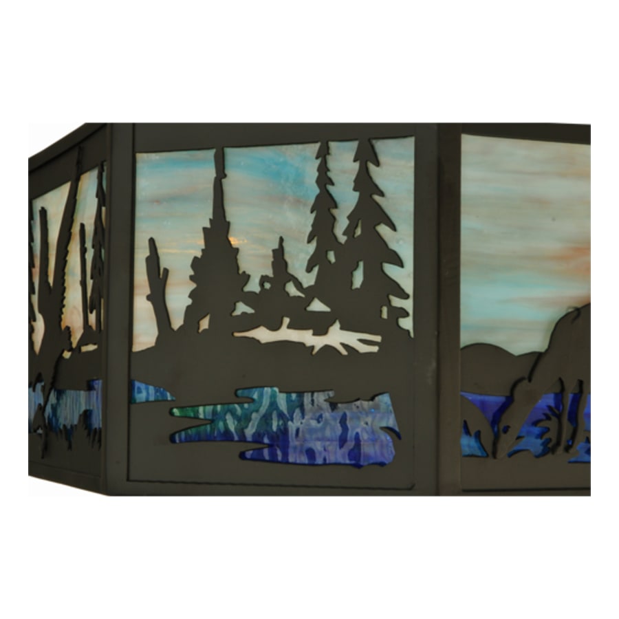 Meyda Tiffany Long Deer 6 Light 32" Wide Linear Pendant