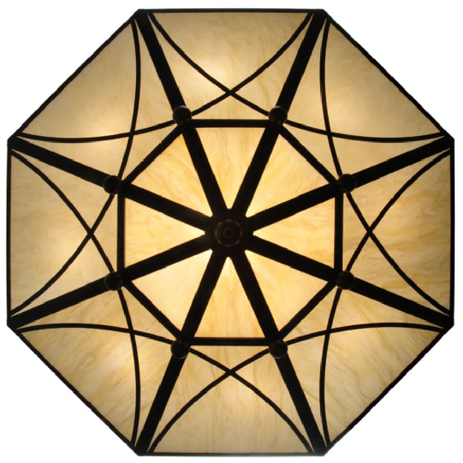 Meyda Tiffany Grenoble 15 Light 74" Wide Semi-Flush Ceiling Fixture