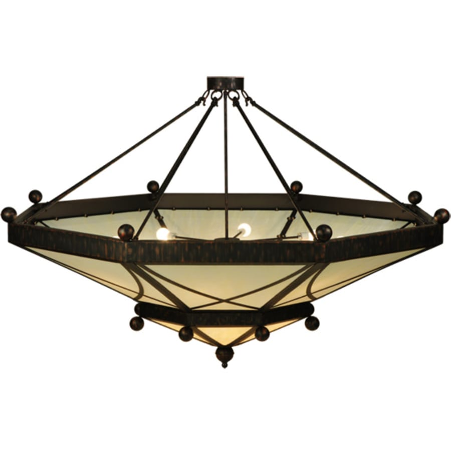 Meyda Tiffany Grenoble 15 Light 74" Wide Semi-Flush Ceiling Fixture