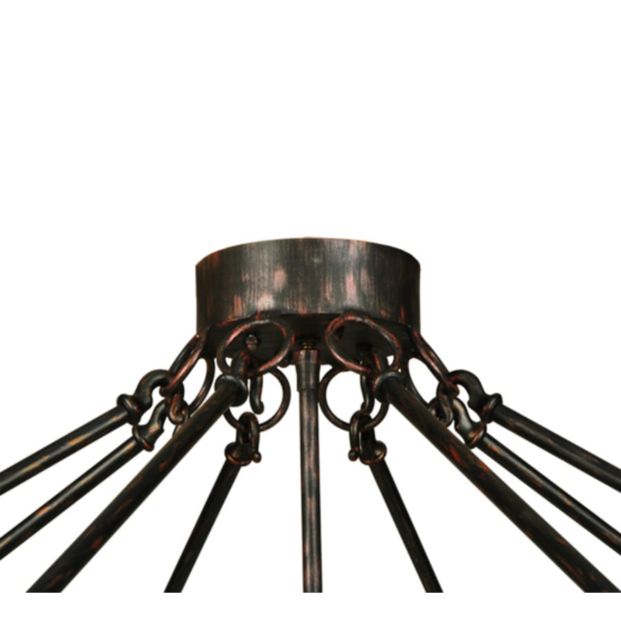 Meyda Tiffany Grenoble 15 Light 74" Wide Semi-Flush Ceiling Fixture