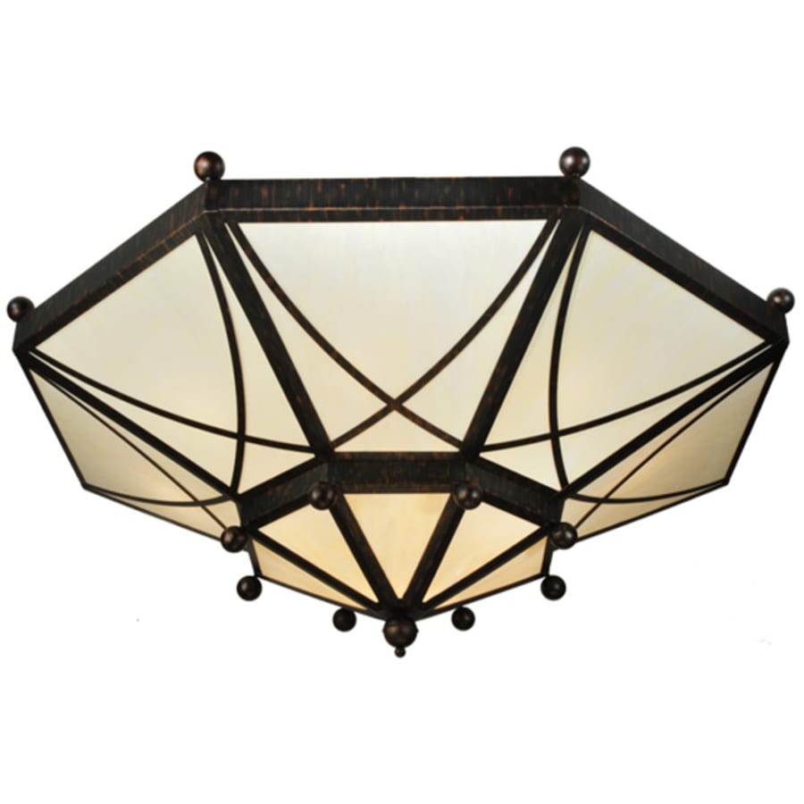 Meyda Tiffany Grenoble 15 Light 74" Wide Semi-Flush Ceiling Fixture