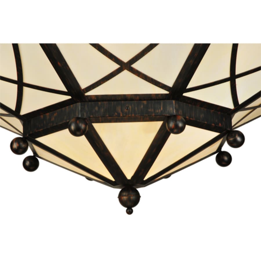Meyda Tiffany Grenoble 15 Light 74" Wide Semi-Flush Ceiling Fixture