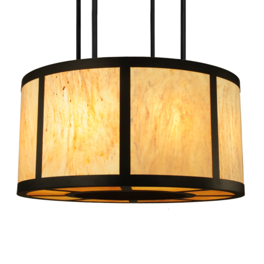 Meyda Tiffany Cilindro Vicksburg 8 Light 48" Wide Drum Single Pendant - Oil Rubbed Bronze Finish