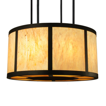 Meyda Tiffany Cilindro Vicksburg 8 Light 48" Wide Drum Single Pendant - Oil Rubbed Bronze Finish