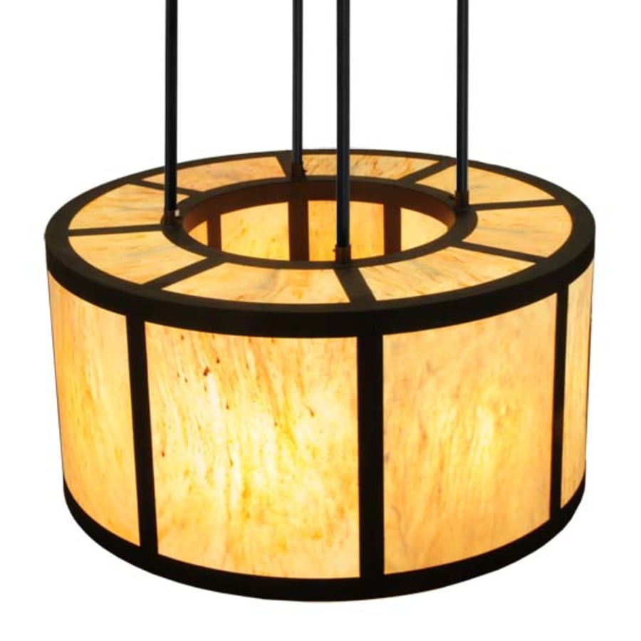 Meyda Tiffany Cilindro Vicksburg 8 Light 48" Wide Drum Single Pendant - Oil Rubbed Bronze Finish
