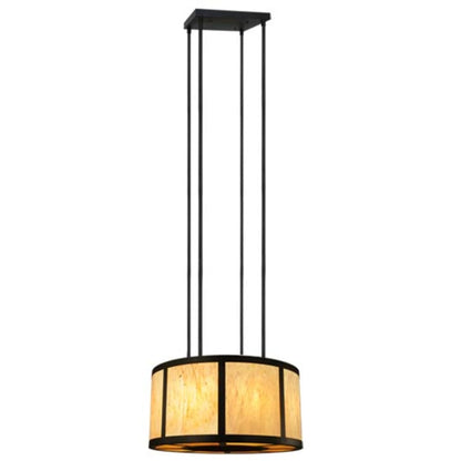 Meyda Tiffany Cilindro Vicksburg 8 Light 48" Wide Drum Single Pendant - Oil Rubbed Bronze Finish