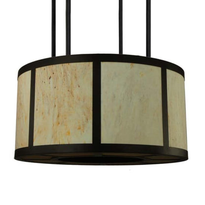 Meyda Tiffany Cilindro Vicksburg 8 Light 48" Wide Drum Single Pendant - Oil Rubbed Bronze Finish