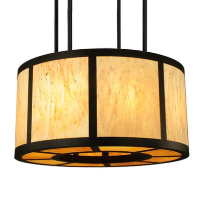 Meyda Tiffany Cilindro Vicksburg 8 Light 48" Wide Drum Single Pendant - Oil Rubbed Bronze Finish