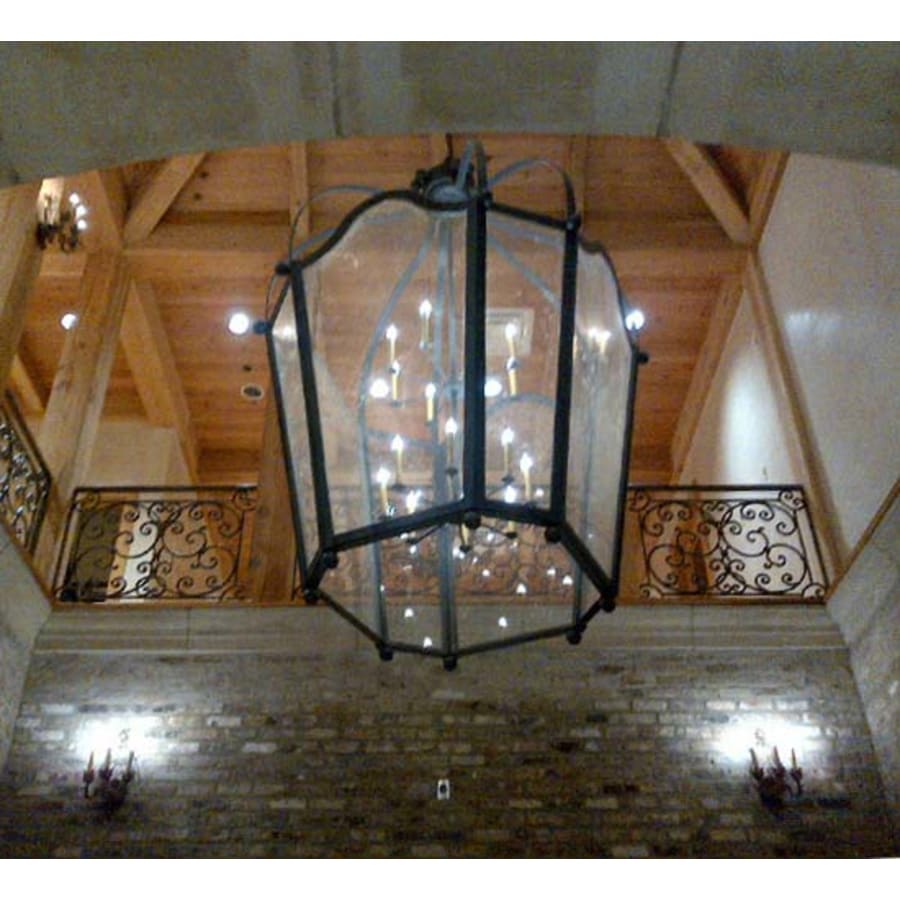 Meyda Tiffany Citadel 16 Light 69" Wide Taper Candle Pendant