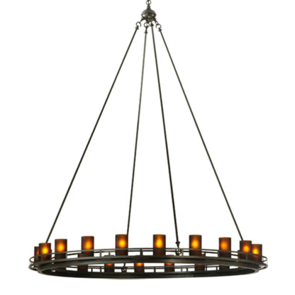 Meyda Tiffany Barbury 20 Light 60" Wide Pillar Candle Style Chandelier
