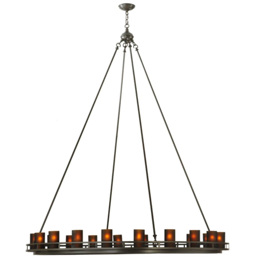 Meyda Tiffany Barbury 20 Light 60" Wide Pillar Candle Style Chandelier