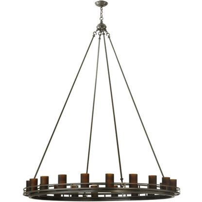 Meyda Tiffany Barbury 20 Light 60" Wide Pillar Candle Style Chandelier