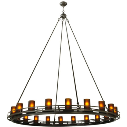 Meyda Tiffany Barbury 20 Light 60" Wide Pillar Candle Style Chandelier